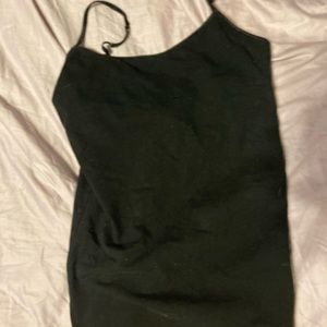 black cami tank built in bra